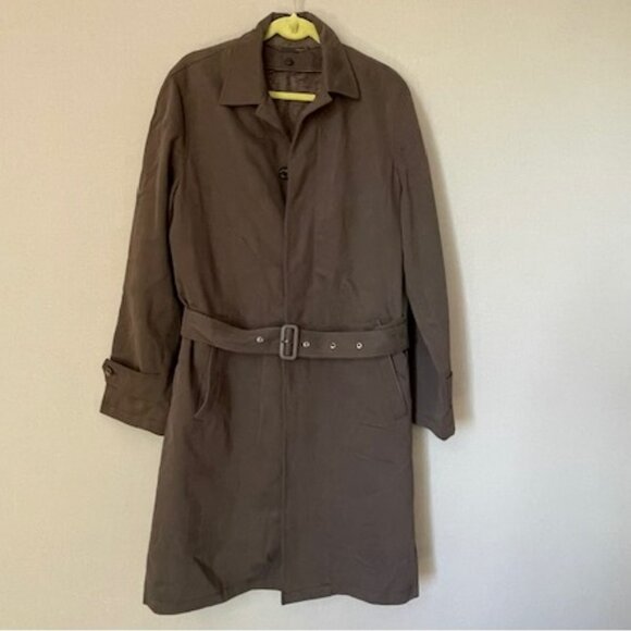 Ermenegildo Zegna Man Belted Cotton-gabardine Trench Coat - Picture 4 of 6